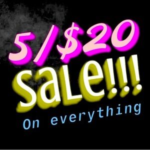 5 for $20 SALE on everything build the bundle & make an offer
